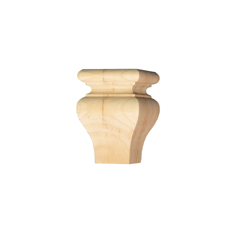 Square Tulip Furniture Foot - Species:Pine